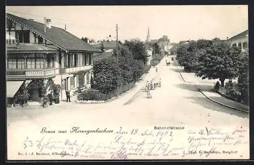 AK Herzogenbuchsee, Blick in die Bahnhofstrasse