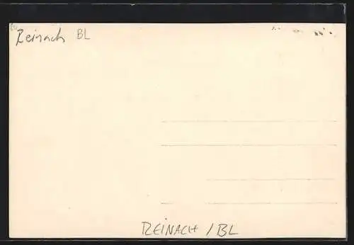 AK Reinach /BL, Partie mit Wohnhaus