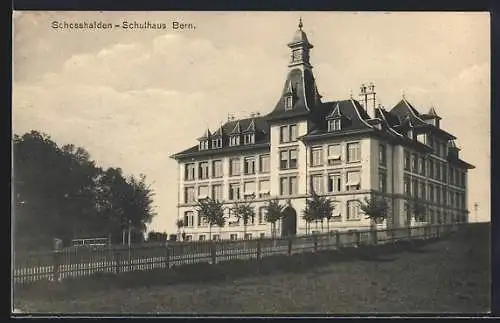 AK Schosshalden /Bern, Blick auf das Schulhaus