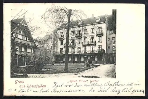 AK Rheinfelden, Hotel Krone, Garten