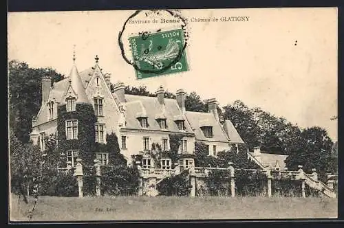 AK Besse, Château de Glatigny avec son jardin luxuriant