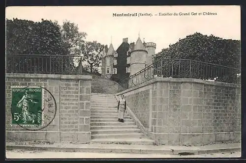 AK Montmirail, Escalier du Grand Goût et Château