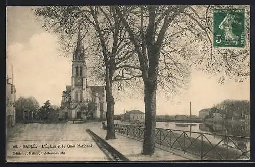 AK Sablé, L`église et le Quai National