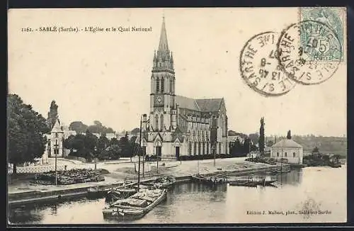 AK Sablé, L`Église et le Quai National