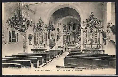 AK Malicorne, Intérieur de l`église