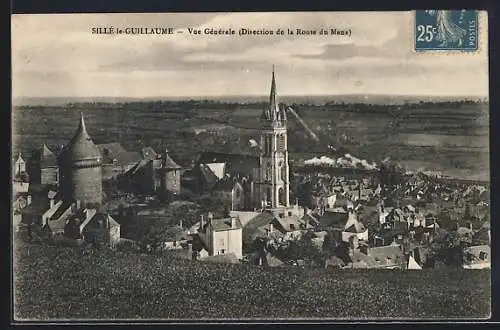 AK Sillé-le-Guillaume, Vue générale vers la route du Mans