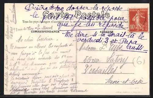 AK Roëzé-sur-Sarthe, Vue d`ensemble avec le pont et l`église au bord de la rivière