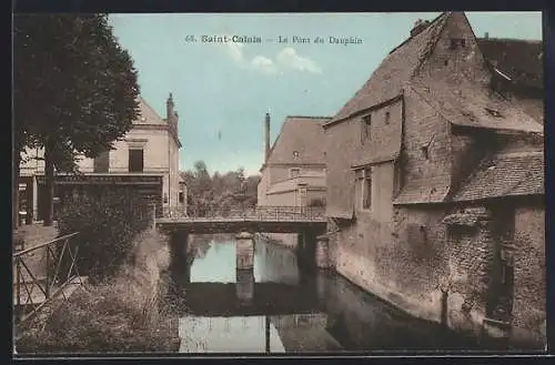 AK Saint-Calais, Le Pont du Dauphin et ses rives pittoresques