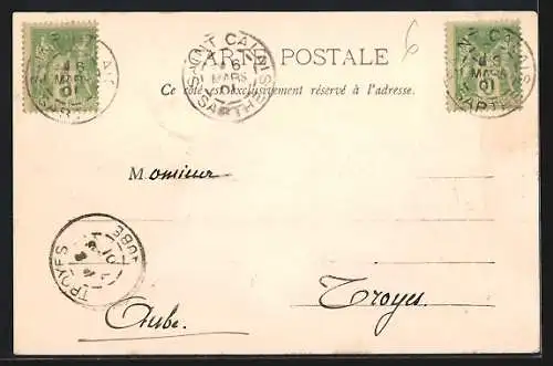 AK Saint-Calais, Vue générale prise du Vieux Château