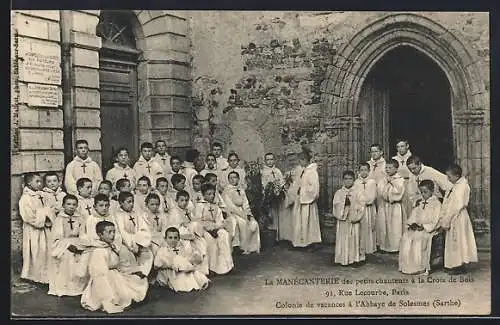 AK Solesmes, La Manécanterie des petits chanteurs à l`Abbaye de Solesmes (Sarthe)