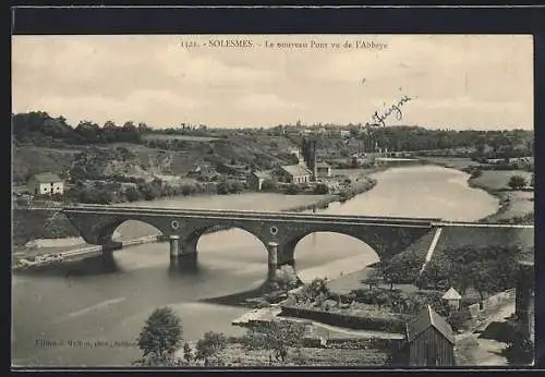 AK Solesmes, Le nouveau Pont vu de l`Abbaye