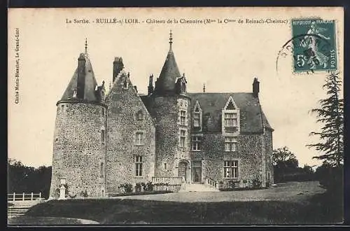 AK Ruillé-sur-Loir, Château de la Clenauère (Mme la Cesse de Reinach-Cheissac)