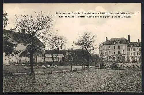 AK Ruillé-sur-Loir, Les Jardins, Petite École fondée par le Père Dujarié