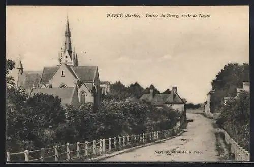 AK Parcé, Entrée du Bourg, route de Noyen