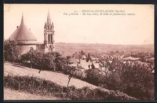 AK Sillé-le-Guillaume, Vue générale, De tous côtés, la belle et plantureuse nature