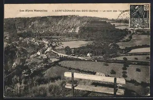 AK Saint-Léonard-des-Bois, Le coin des Touquettes et paysage pittoresque des Alpes Mancelles