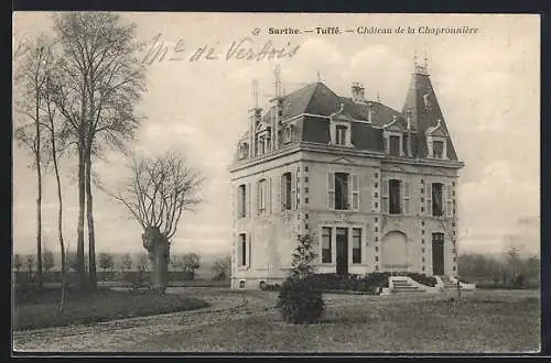 AK Tuffé, Château de la Chapronnière en hiver