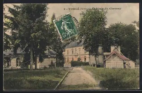 AK Torcé, Château du Chesnay et son parc verdoyant