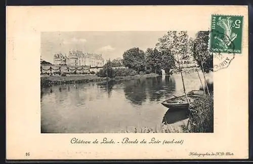 AK Le Lude, Château et bords du Loir (sud-est)