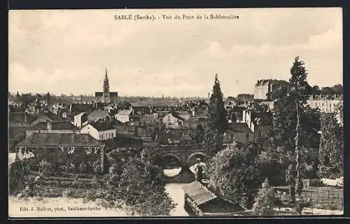 AK Sablé, Vue du Pont de la Sablonnière