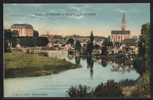 AK Sablé-sur-Sarthe, Vue de la Route de Pincé