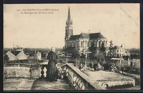 AK La Chapelle-du-Chêne, La Basilique vue des lieux saints