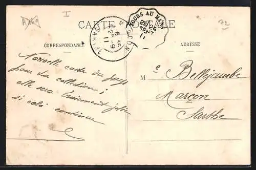 AK Aubigné, Cité ouvrière de la Papeterie de Varennes