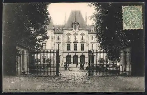 AK Montfort-le-Rotrou, Le Château et son entrée majestueuse