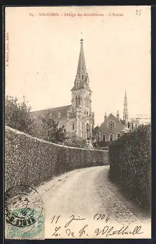 AK Solesmes, Abbaye des Bénédictines, L`Entrée