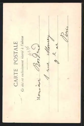 AK Solesmes, Réfectoire de l`Abbaye des Bénédictins, Côté de la Fresque