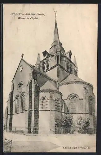 AK Fresnay-sur-Sarthe, Abside de l`Église