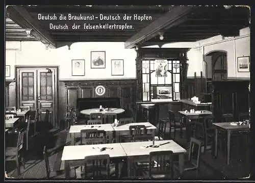 AK Dresden, Gasthof Bräustübl im Hotel Monopol, Wiener Platz 9, Inh. Adolf K. Strähle