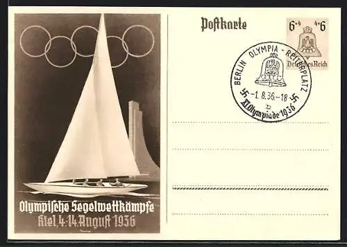 AK Kiel, Olympische Segelwettkämpfe, August 1936 15+10