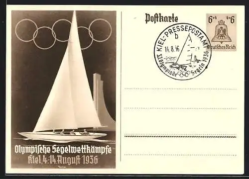 AK Kiel, Olympische Segelwettkämpfe, August 1936 15+10