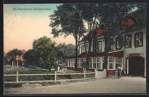 AK Sonderburg, Partie am Gasthaus Schützenhof