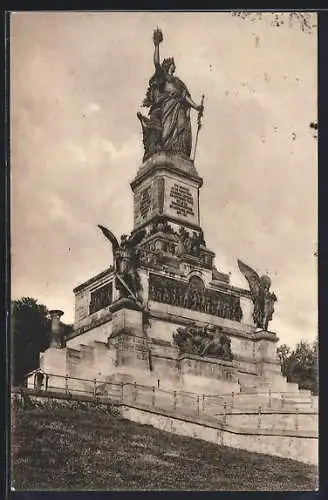 AK Rüdesheim am Rhein, Nationaldenkmal auf dem Niederwald