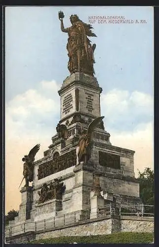 AK Rüdesheim am Rhein, Nationaldenkmal auf dem Niederwald