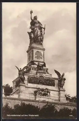 AK Rüdesheim am Rhein, Nationaldenkmal auf dem Niederwald