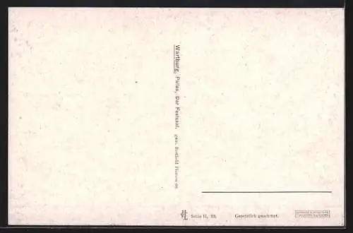 Künstler-AK Eisenach, Wartburg-Pallas, Der Festsaal