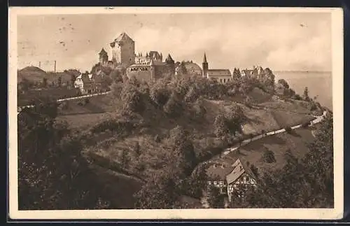 AK Burg a. d. Wupper, Blick zum Schloss Burg