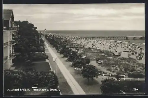 AK Bansin, Promenade und Strand