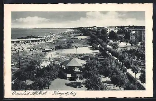 AK Ahlbeck / Seebad, Blick auf den Konzertplatz