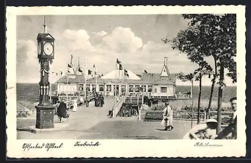 AK Ahlbeck, Ostseebad, Restaurant Seebrücke