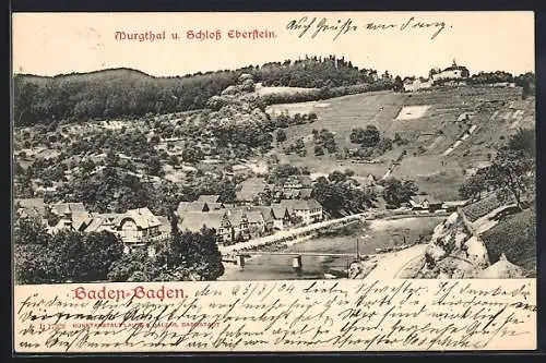 AK Baden-Baden, Murgthal und Schloss Eberstein