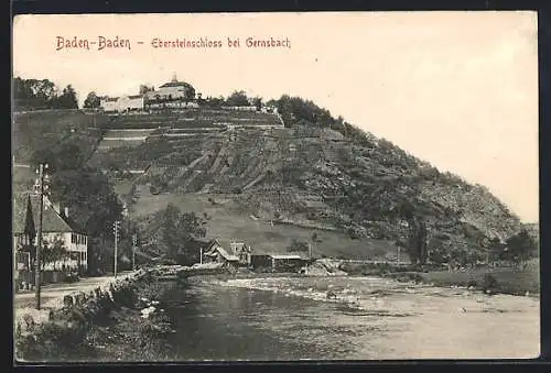 AK Baden-Baden, Ebersteinschloss bei Gernsbach