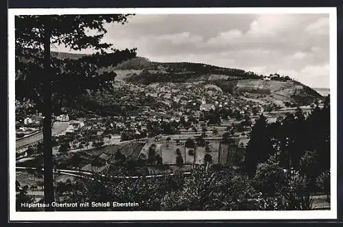 AK Hilpertsau-Obertsrot, Teilansicht mit Schloss Eberstein