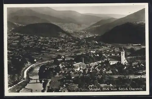 AK Forbach, Blick vom Schloss Eberstein