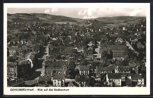 AK Gevelsberg /Westf., Stadtzentrum mit Strassenpartie