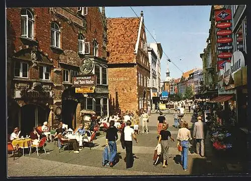 AK Oldenburg /Oldb., Partie in der Fussgängerzone