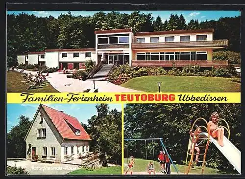 AK Ubbedissen /Teutoburger Wald, Hotel Familienferienheim Teutoburg, Aussenansichten